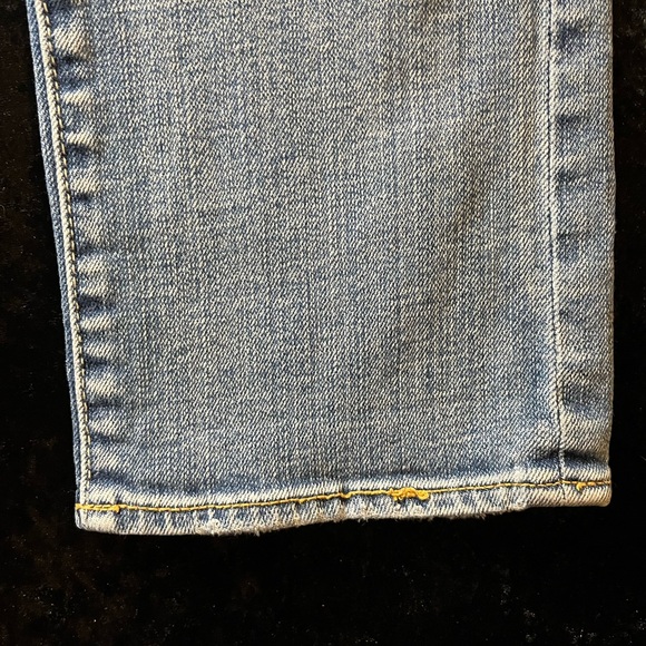 Aerie Stretch ‘Artist’ Light Blue Distressed Cropped Jeans - Picture 6 of 9